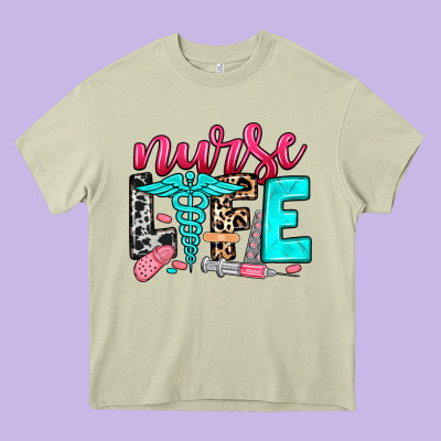 Nurse Life Heavy Core Tee Designed By Nancycooperartshop