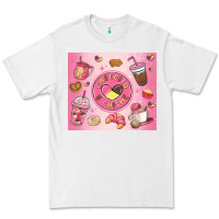 White cafecito y chisme Premium Tee - MaliasSmallBusiness
