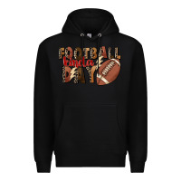 Black football kinda day Premium Hoodie - FaDigitalArtStudio