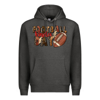 Charcoal Heather football kinda day Premium Hoodie - FaDigitalArtStudio