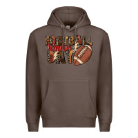 Coffee football kinda day Premium Hoodie - FaDigitalArtStudio