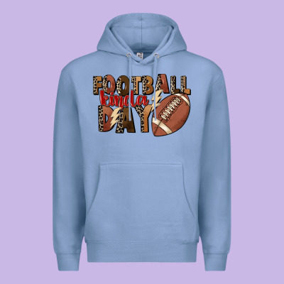 Football Kinda Day Premium Hoodie Designed By Fadigitalartstudio