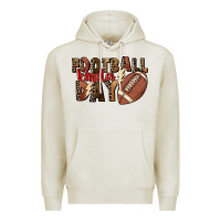 Oatmeal Heather football kinda day Premium Hoodie - FaDigitalArtStudio