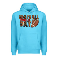 Ocean Blue football kinda day Premium Hoodie - FaDigitalArtStudio