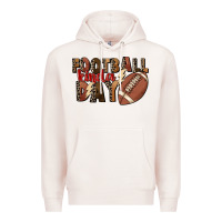 Pale Pink football kinda day Premium Hoodie - FaDigitalArtStudio