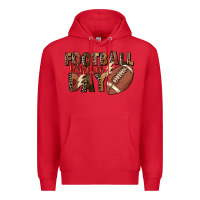 Red football kinda day Premium Hoodie - FaDigitalArtStudio