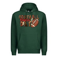 Sports Green football kinda day Premium Hoodie - FaDigitalArtStudio
