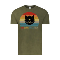 Vintage Olive Awesome Since 1974 Vintage Tee - Bettercallsaul