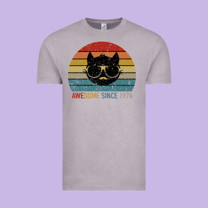 Awesome Since 1974 Vintage Tee Designed By Bettercallsaul