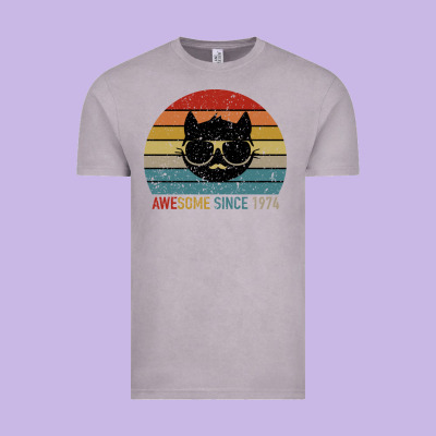 Awesome Since 1974 Vintage Tee Designed By Bettercallsaul