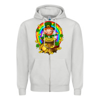 Dove Grey Dwarf Cauldron St. Patricks Zipper Hoodie - BundleAndBundleShop