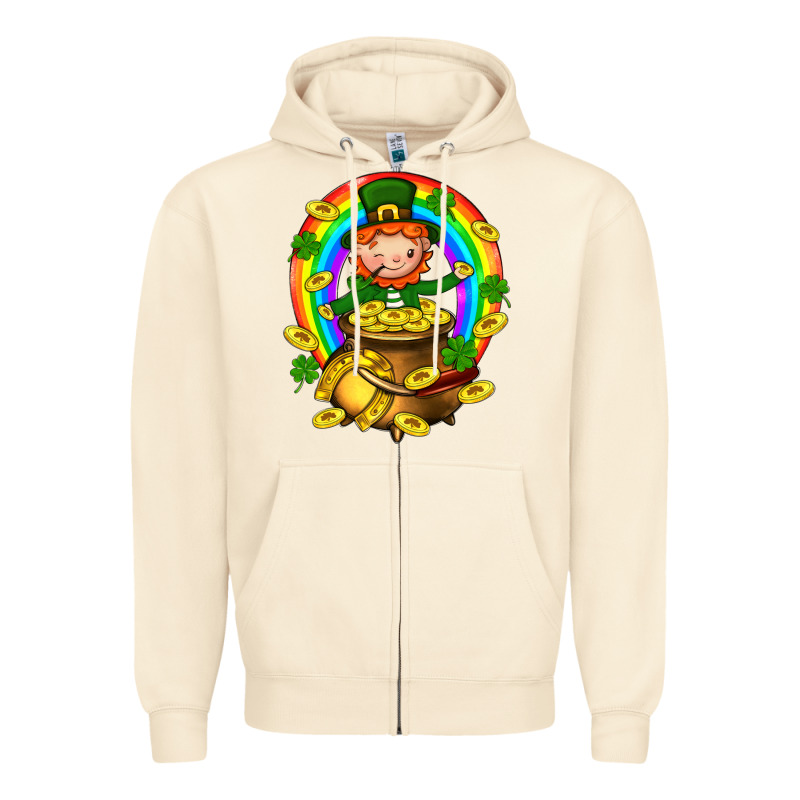 Dwarf Cauldron St. Patricks Zipper Hoodie by BundleAndBundleShop | Teevron
