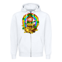 White Dwarf Cauldron St. Patricks Zipper Hoodie - BundleAndBundleShop