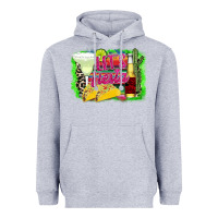 Heather Grey Lets Fiesta Heavyweight Hoodie - CowhideDigitalArt