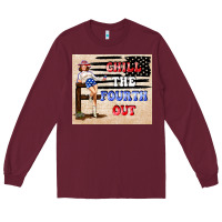 Burgundy Chıll the fourth out Long Sleeve Tee - TumblerDesignByShophia