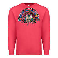Cardinal happy easter rainbow Premium Sweatshirt - CowhideDigitalArt