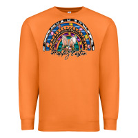 Carrot happy easter rainbow Premium Sweatshirt - CowhideDigitalArt
