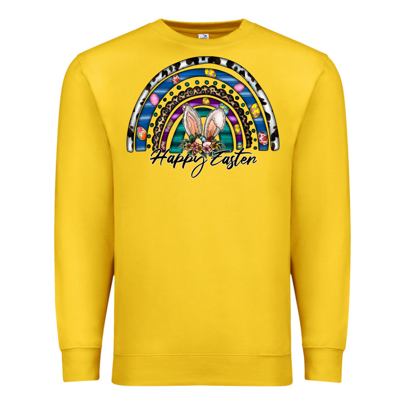 Happy Easter Rainbow Premium Sweatshirt by CowhideDigitalArt | Teevron