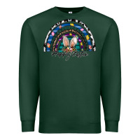 Sports Green happy easter rainbow Premium Sweatshirt - CowhideDigitalArt