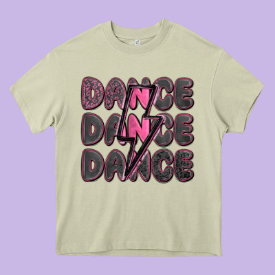 Dance Dance Dance With Lightning Bolt Heavy Core Tee Designed By Maliassmallbusiness