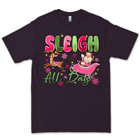 Plum sleigh all day Premium Tee - MaliasSmallBusiness