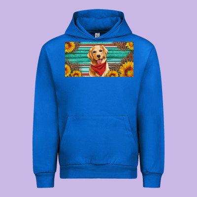 Golden Retriever License Plate Urban Hoodie Designed By Artiststas