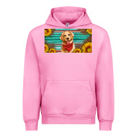 Fuchsia Pink golden retriever license plate Urban Hoodie - Artiststas