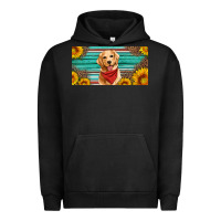 Pigment Black golden retriever license plate Urban Hoodie - Artiststas