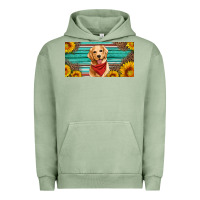 Pigment Oil Green golden retriever license plate Urban Hoodie - Artiststas