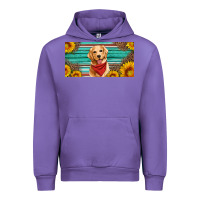 Tulip golden retriever license plate Urban Hoodie - Artiststas