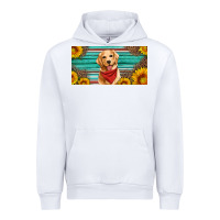 White golden retriever license plate Urban Hoodie - Artiststas