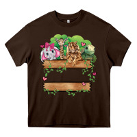 Chocolate Brown zoo crew Heavy Core Tee - JahusDesignShop