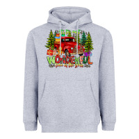 Heather Grey it's The Most Wonderful Time of the year Heavyweight Hoodie - CowhideDigitalArt