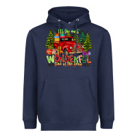 Navy it's The Most Wonderful Time of the year Heavyweight Hoodie - CowhideDigitalArt