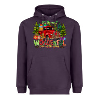 Plum it's The Most Wonderful Time of the year Heavyweight Hoodie - CowhideDigitalArt