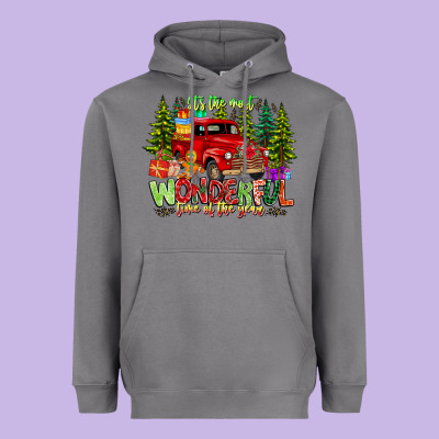 It's The Most Wonderful Time Of The Year Heavyweight Hoodie Designed By Cowhidedigitalart