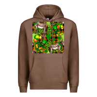 Chestnut St. Patrick's Donkey With Leprechaun Premium Hoodie - FaDigitalArtStudio