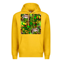 Lemon St. Patrick's Donkey With Leprechaun Premium Hoodie - FaDigitalArtStudio