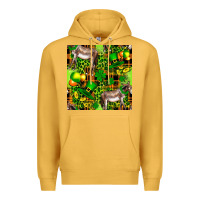 Mustard St. Patrick's Donkey With Leprechaun Premium Hoodie - FaDigitalArtStudio