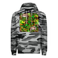 Slate Camo St. Patrick's Donkey With Leprechaun Premium Hoodie - FaDigitalArtStudio