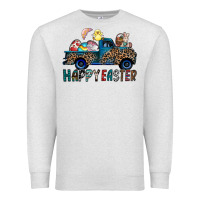 Oatmeal Heather Happy Easter truck Premium Sweatshirt - CowhideDigitalArt