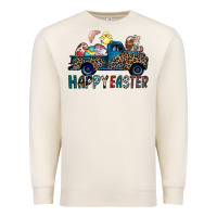Sandshell Happy Easter truck Premium Sweatshirt - CowhideDigitalArt