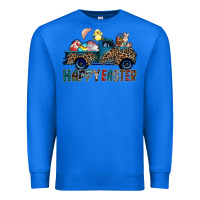 True Royal Happy Easter truck Premium Sweatshirt - CowhideDigitalArt