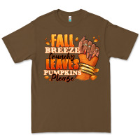 Cacao Fall breeze crunchy leaves pumpkins please Premium Tee - RanaPortraitStore