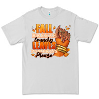 Dove Grey Fall breeze crunchy leaves pumpkins please Premium Tee - RanaPortraitStore