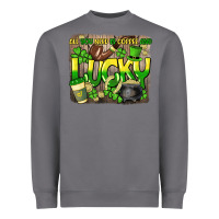Storm All you need is coffee and lucky St. Patrick's Heavyweight Sweatshirt - HowdyJamesFarm