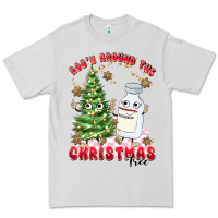 Dove Grey racn around the christmas tree Premium Tee - MaliasSmallBusiness