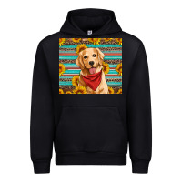 Black golden retriever with sunflowers Urban Hoodie - Artiststas