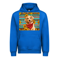 Cobalt golden retriever with sunflowers Urban Hoodie - Artiststas