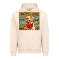 Sandshell golden retriever with sunflowers Urban Hoodie - Artiststas